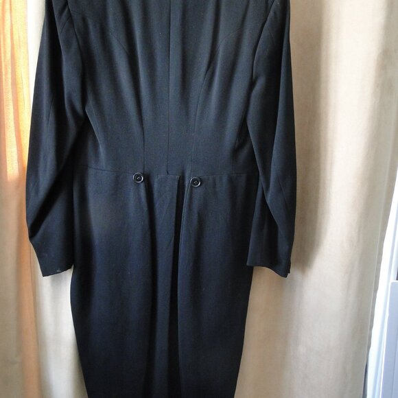 Vintage possible 1950's Long Tail TUXEDO JACKET Made in Canada Quebec - Picture 5 of 5